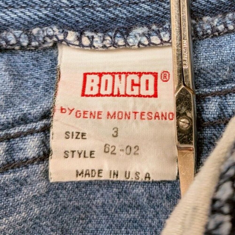 Bongo Vintage High Rise Button Fly Jeans Blue Wash Tapered Leg Mom Denim | SZ 3 - Picture 7 of 8
